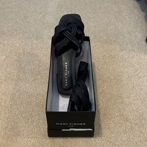 Marc Fisher Dark Heeled Sandals